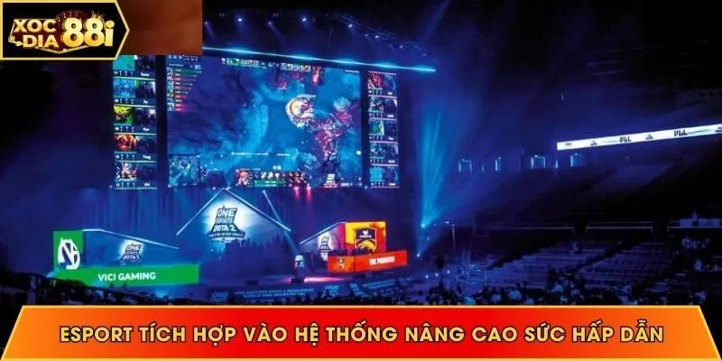 Esport tích hợp vào hệ thống nâng cao sức hấp dẫn