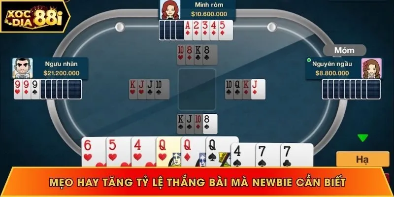 Nghiên cứu chiến thuật xếp bài tăng tỷ lệ thắng